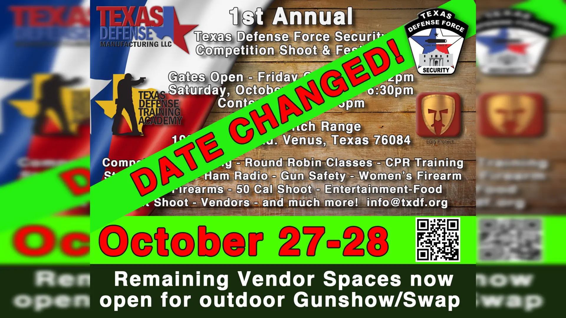 Competition Shooting at the TXDF Fall Festival